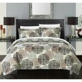 Fixturesfirst 7 Piece Dorothy Boho Inspired Reversible Print King Quilt Set, Beige with Sheet Set FI2824349